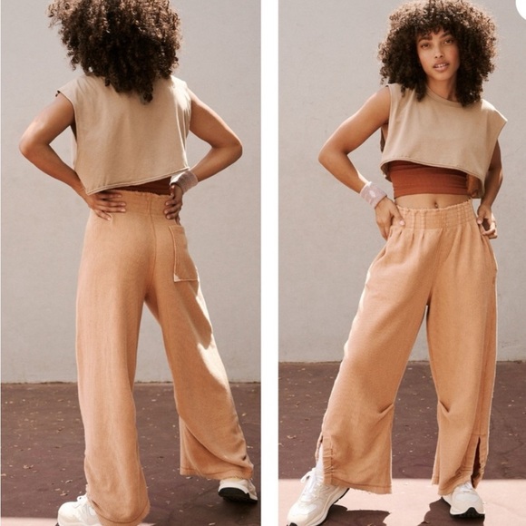 Free People Low Tide Pants in Lark Sz S - Picture 1 of 7